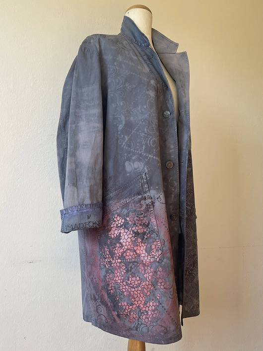 Drelichowy płaszcz Denim oversize