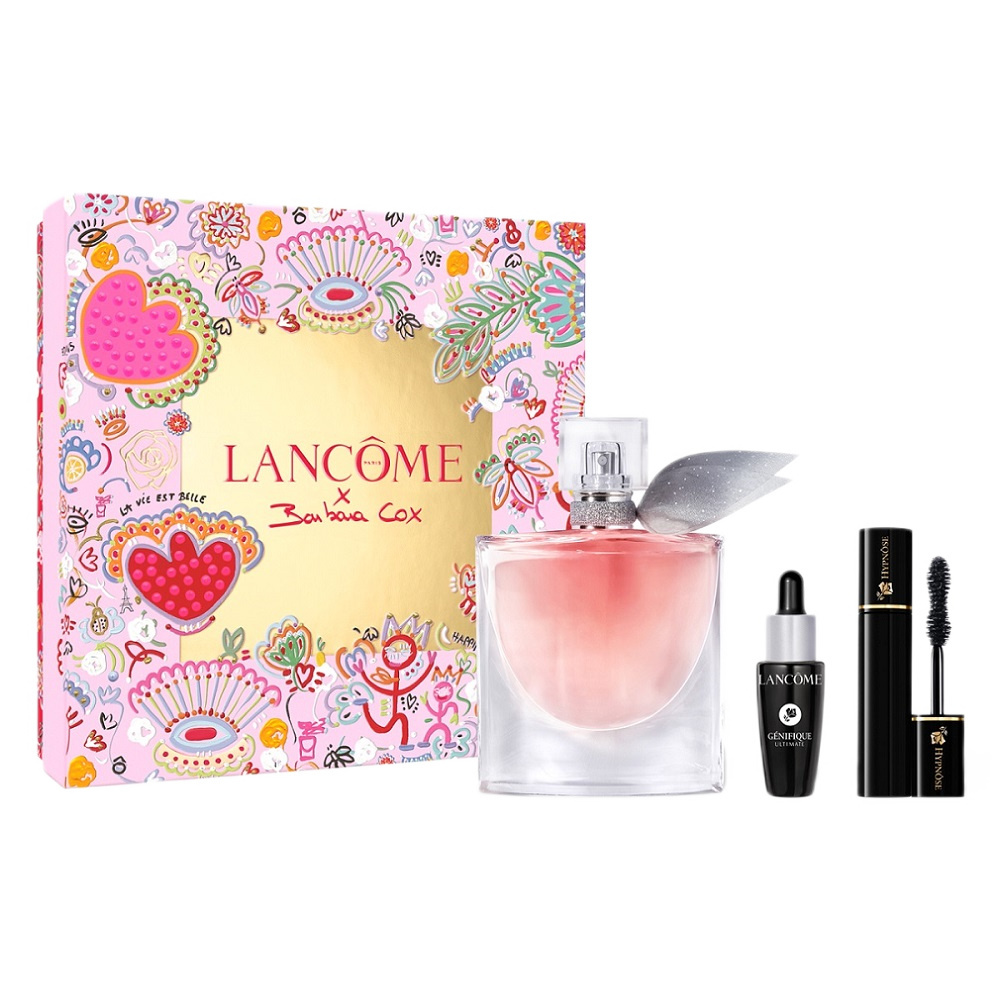 Lancome La Vie Est Belle zestaw woda perfumowana spray 50ml + serum do twarzy 10ml + tusz do rzęs 2ml