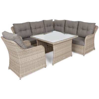 HOME & GARDEN Zestaw mebli ogrodowych Bergamo 562354 Beżowy