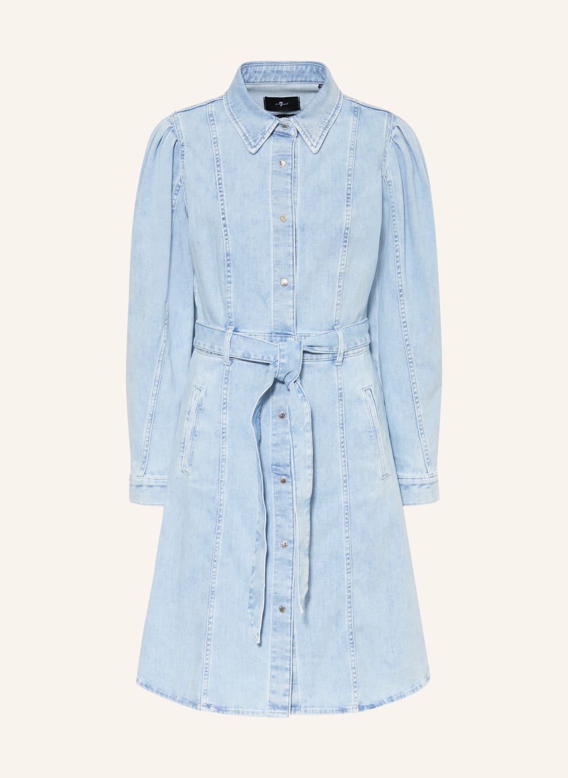7 For All Mankind Sukienka Dżinsowa Dewdrop blau