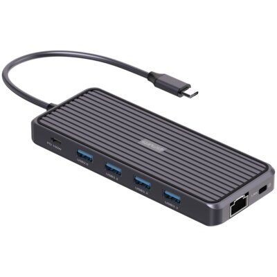 Stacja dokująca 4SMARTS SmartDock 11w1 USB Typu C, Pasywna Szary