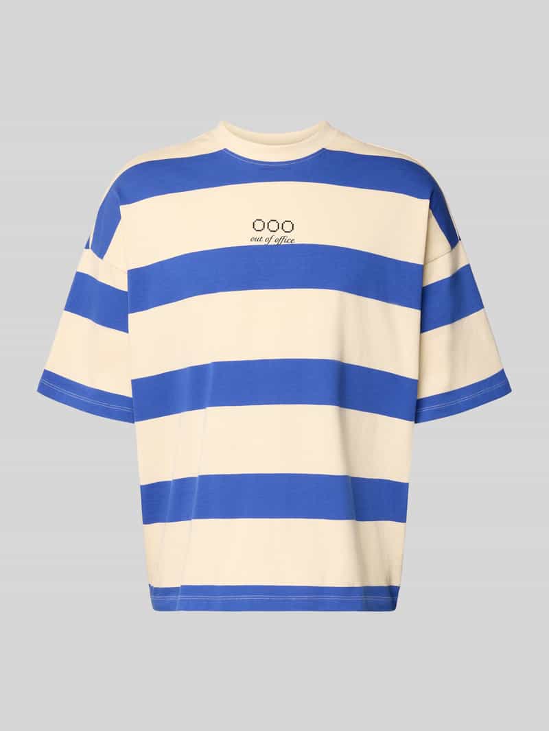 t-shirt z wzór w paski model 'KAVEH'