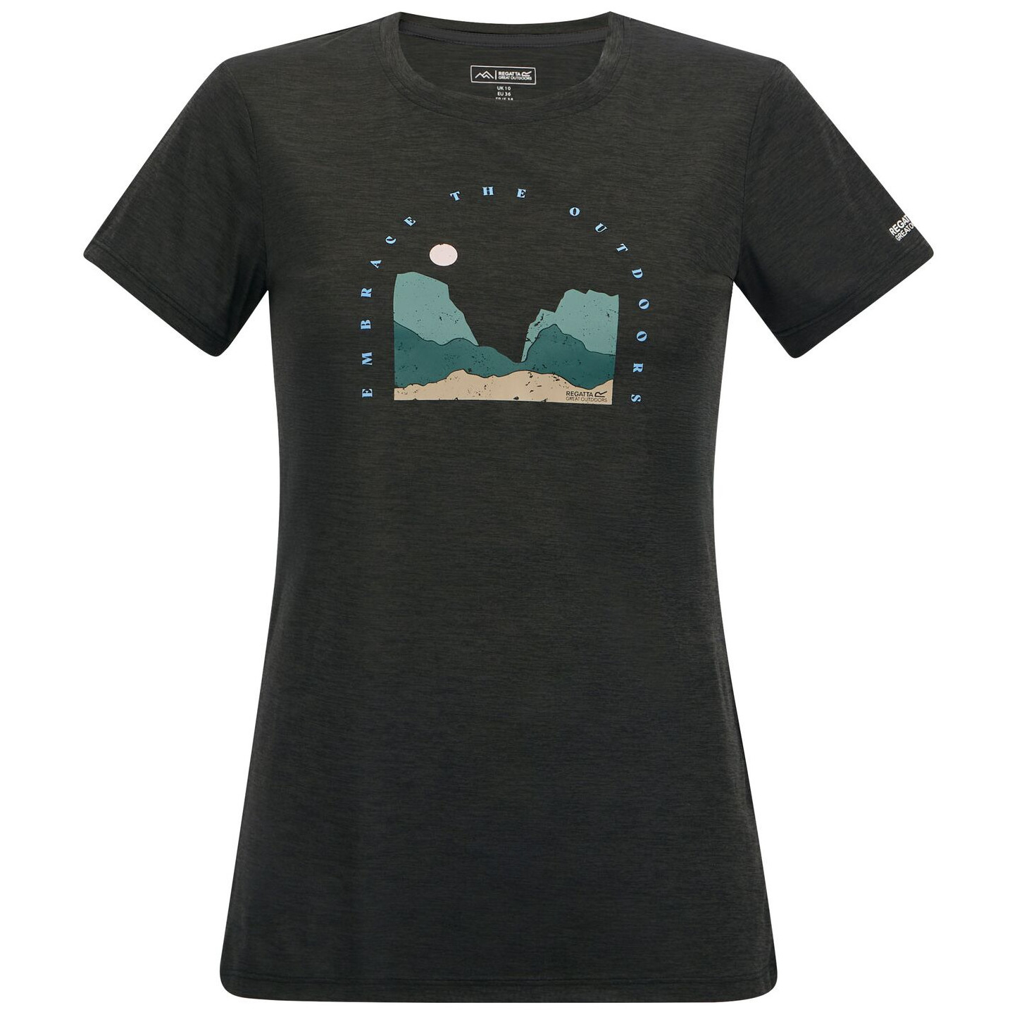 Koszulka damska Regatta Women's Fingal Rozmiar: 4XL / Kolor: czarny