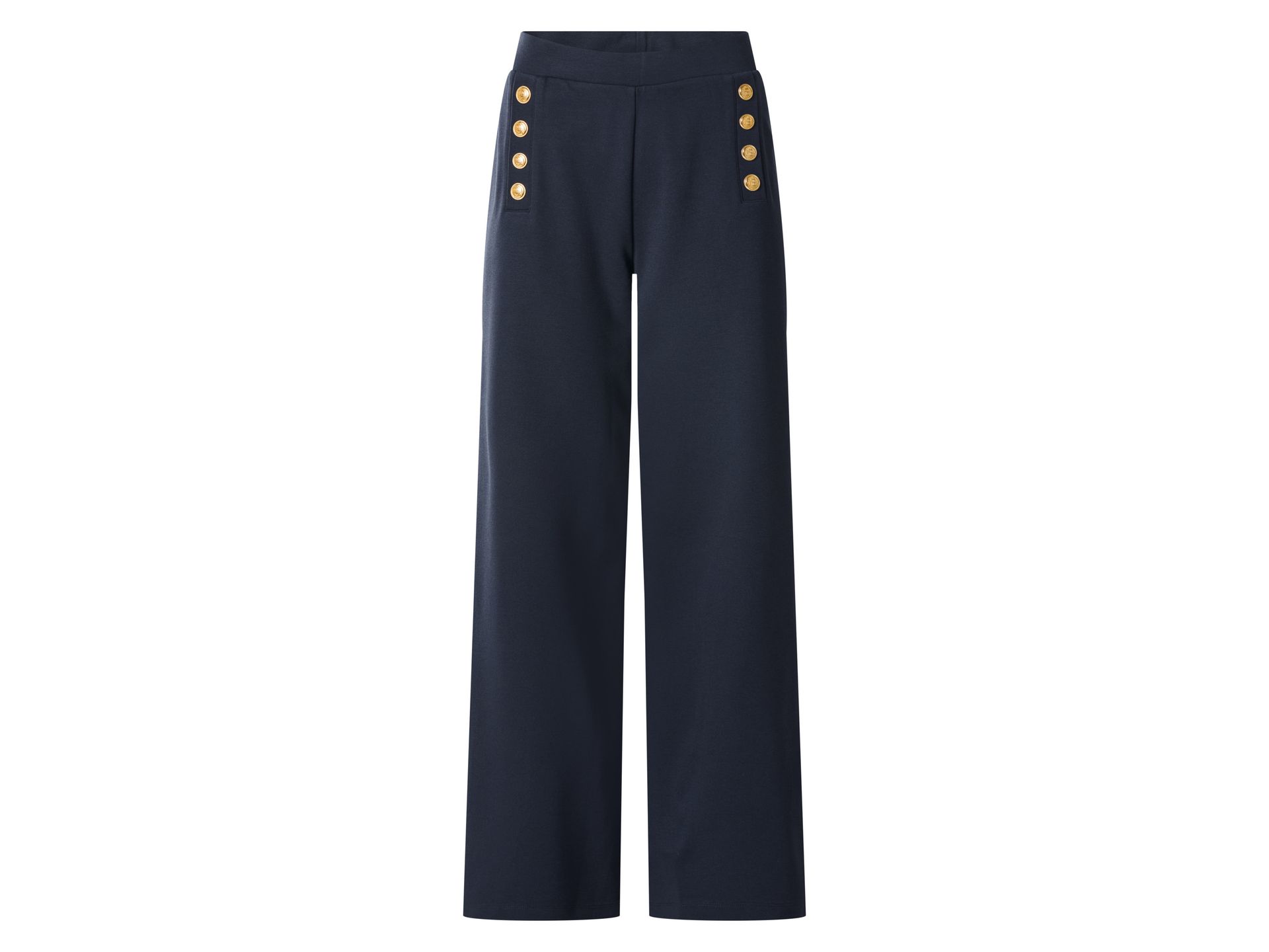esmara® Spodnie damskie wide leg (Granatowy, M(40/42))