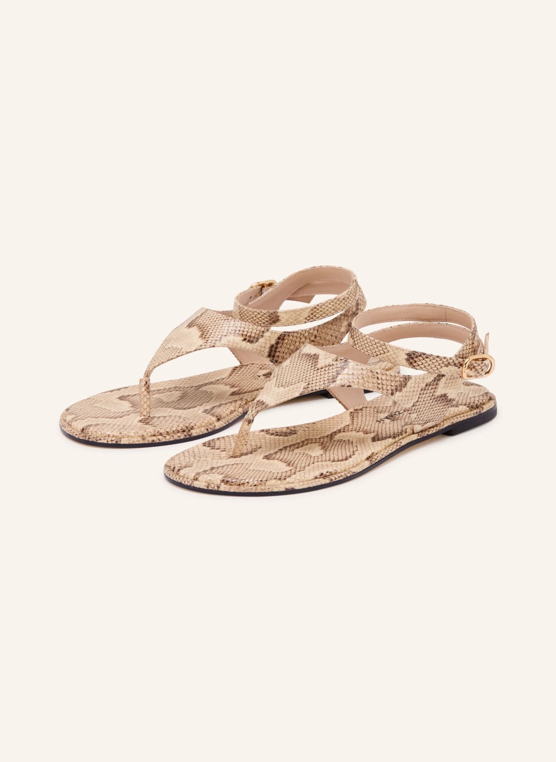 Stuart Weitzman Klapki Marley beige