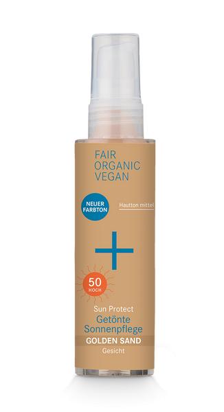 SUN PROTECT Mineralny krem przeciwsłoneczny do twarzy TONOWANY odcień GOLDEN SAND SPF 50 (50 ml)