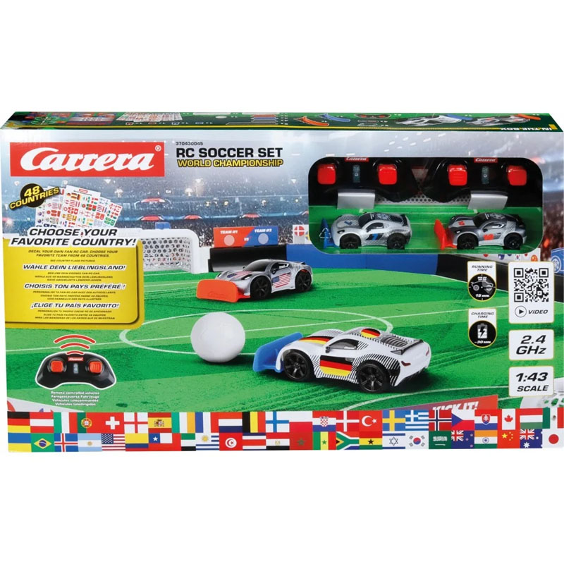 Carrera RC - Soccer Set World Championship - Boisko piłkarskie + 2 samochody RC 430045