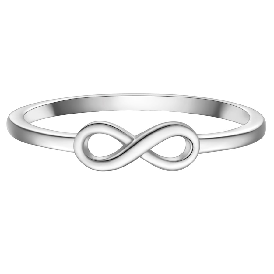 Glanzstücke München Pierscionek Infinity z srebra próby 925 w kolorze srebrnym Pierścionki 1 ct Damski