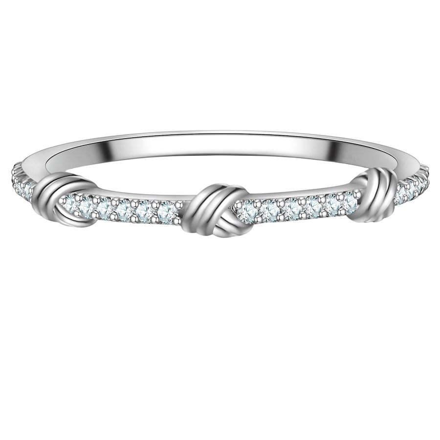 Glanzstücke München Pierscionek z Srebra Sterling w srebrze z Cyrkonia Pierścionki 1 ct Damski
