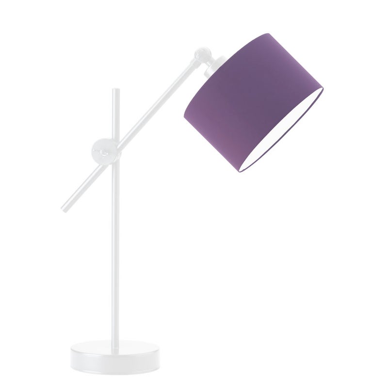 Lampka nocna przegubowa na biurko lampa biurkowa regulowana LED z abażurem walec MODERN