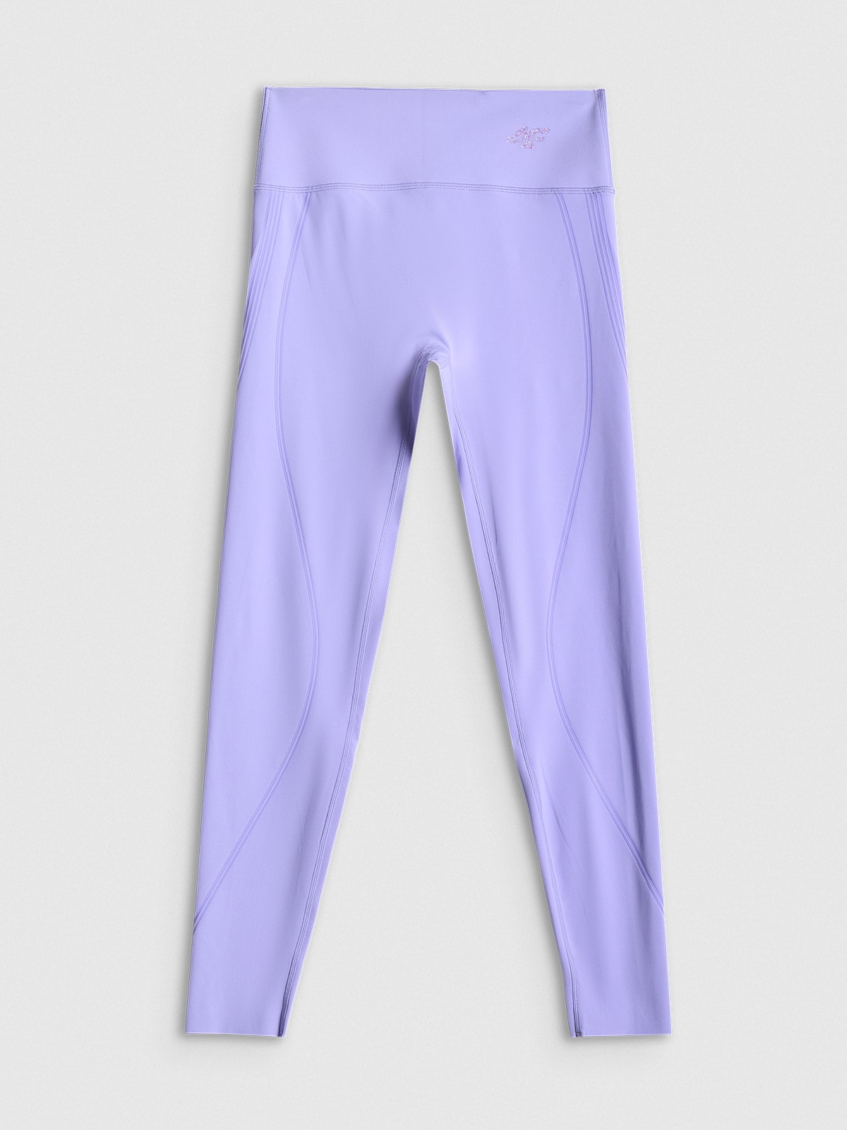 4F Legginsy treningowe szybkoschnące damskie - fioletowe XS