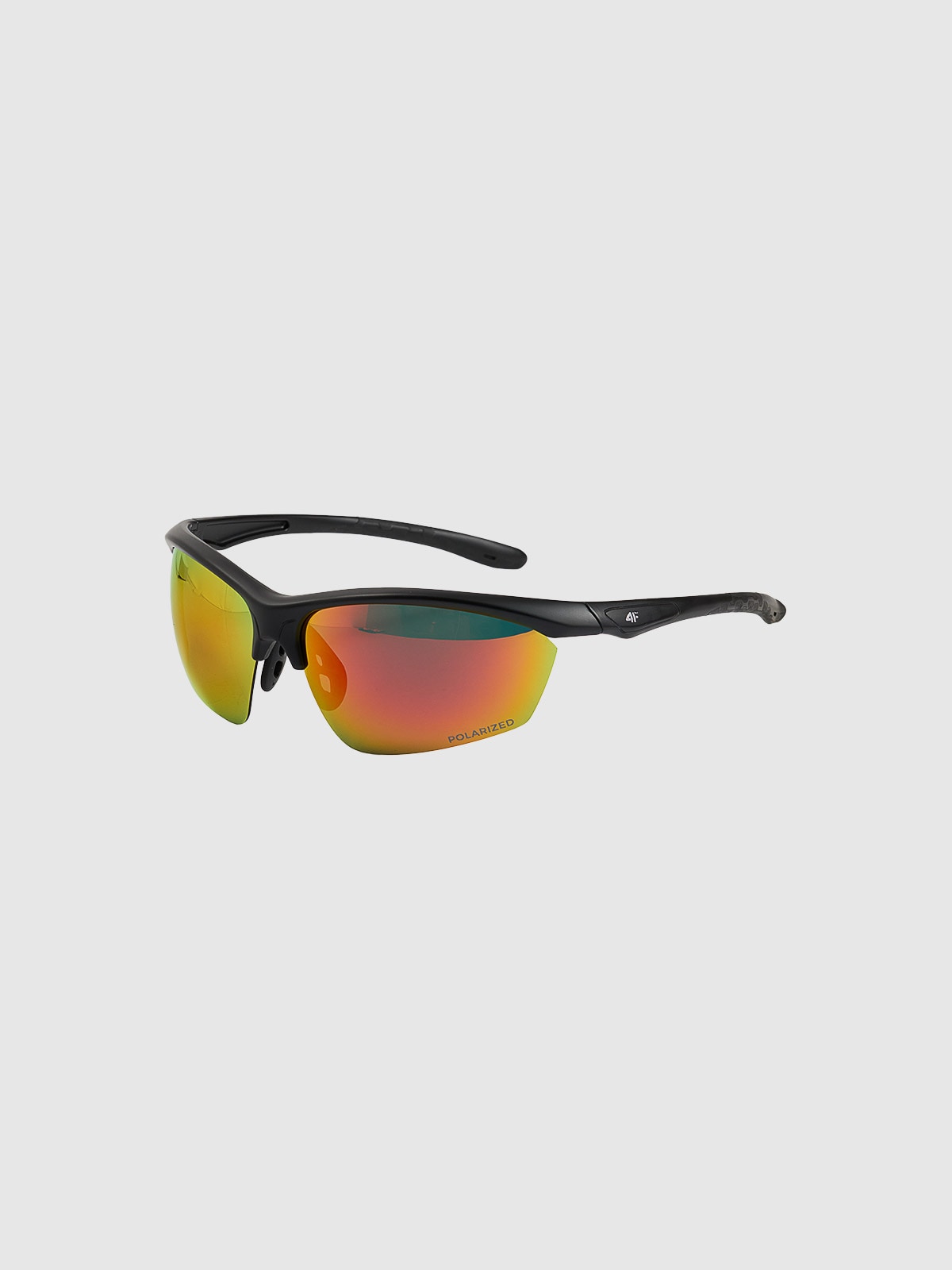 4F Okulary przeciwsłoneczne z multibarwną powłoką - czerwone Uniwersalny