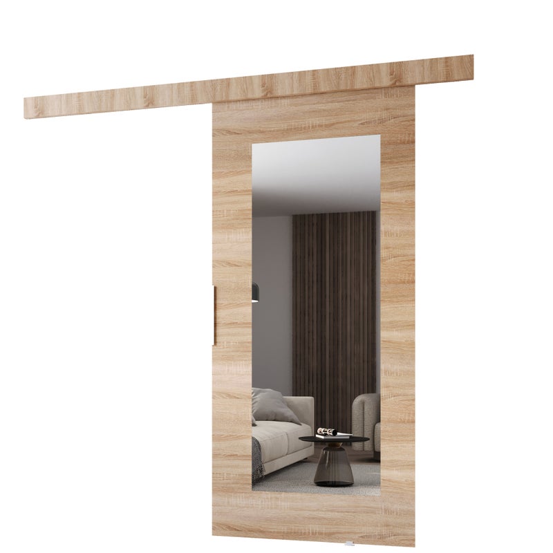 Drzwi przesuwne wewnętrzne CLEAN I 96 cm w kolorze dąb sonoma