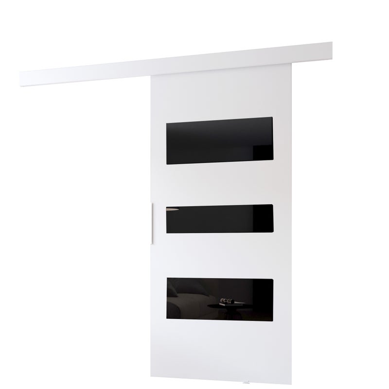 Drzwi przesuwne wewnętrzne CLEAN C 96 cm w kolorze białym.
