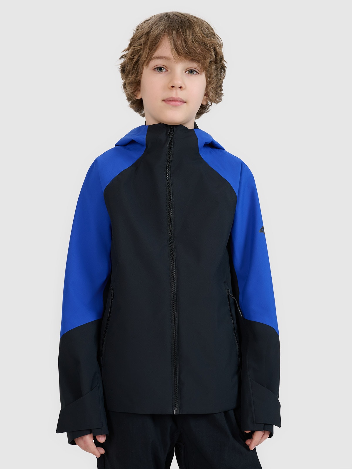 4F Kurtka trekkingowa membrana 5000 chłopięca - niebieska 152 (11-12 lat)