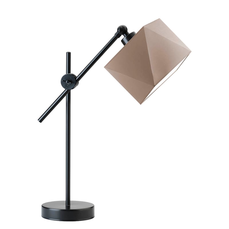 Lampka nocna przegubowa na biurko lampa biurkowa regulowana LED z abażurem diament MODERN