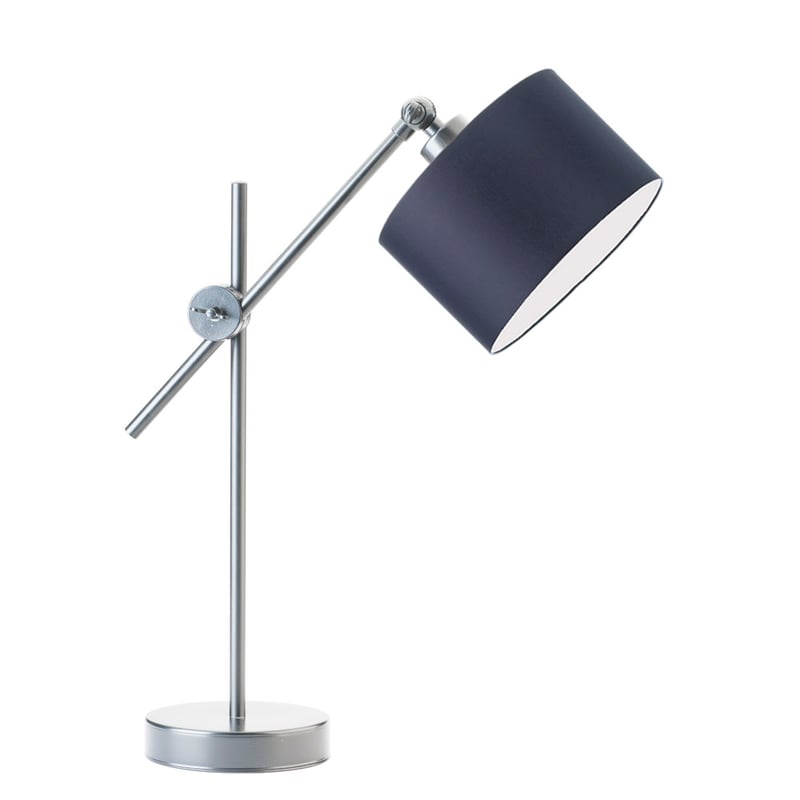Lampka nocna przegubowa na biurko lampa biurkowa regulowana LED z abażurem walec MODERN