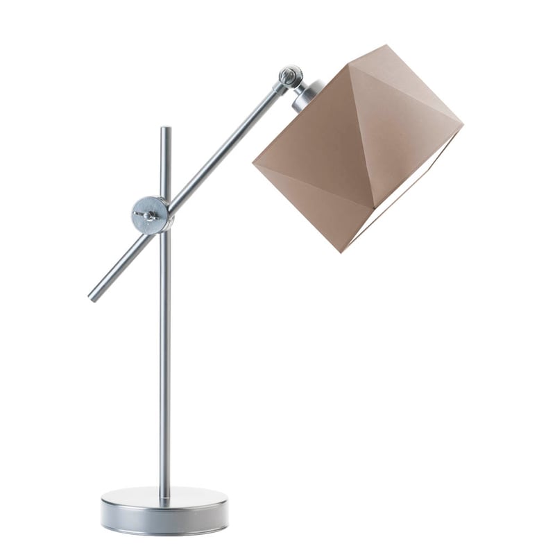 Lampka nocna przegubowa na biurko lampa biurkowa regulowana LED z abażurem diament MODERN