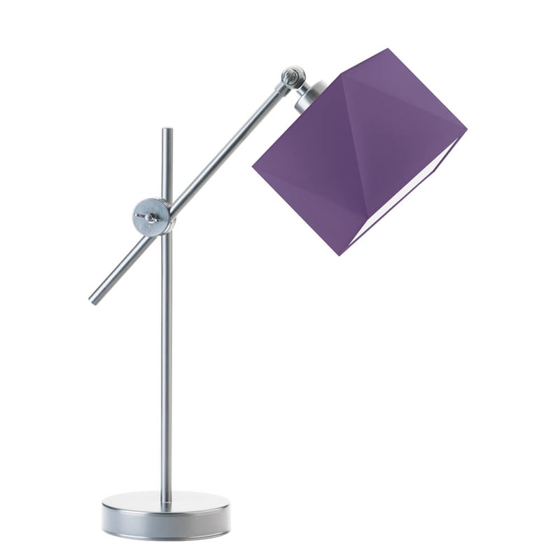 Lampka nocna przegubowa na biurko lampa biurkowa regulowana LED z abażurem diament MODERN