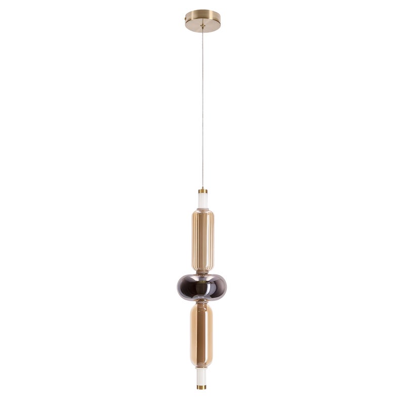 Lampa wisząca Kelly LED 600 lm 8W barwa ciepła bursztynowa dymiona Candellux