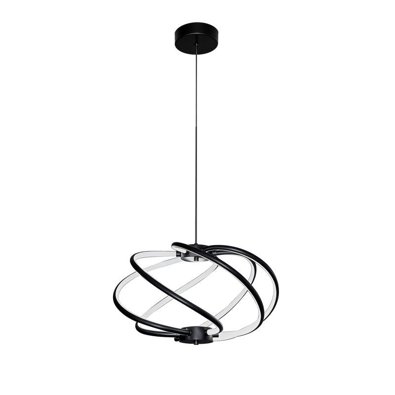 Lampa wisząca Kandor LED 4000 lm 45W barwa od ciepłej do zimnej czarna Light Prestige