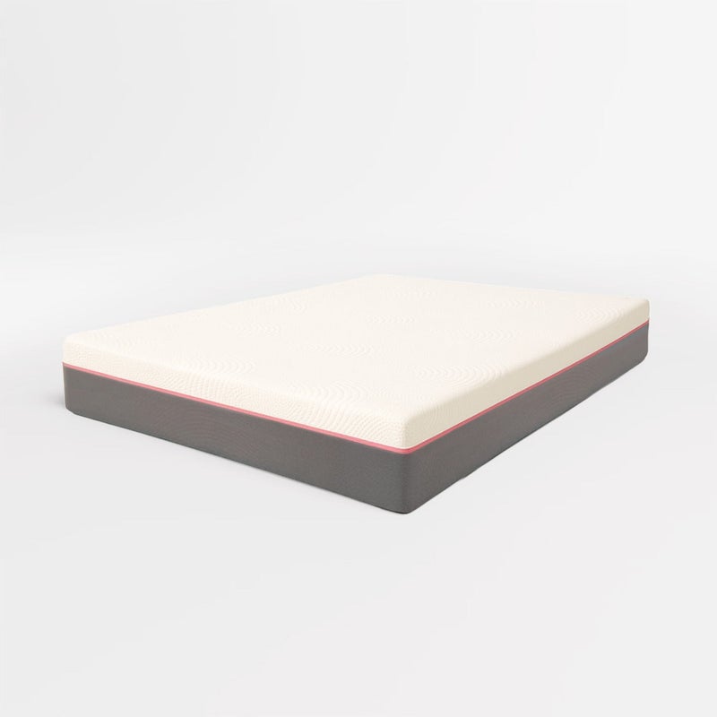 The White Stone Materac 180x200 z Pianką Memory i Sprężynami Kieszeniowymi Wysokość 30 cm Zdejmowany Pokrowiec, Hipoalergiczny i Oddychający