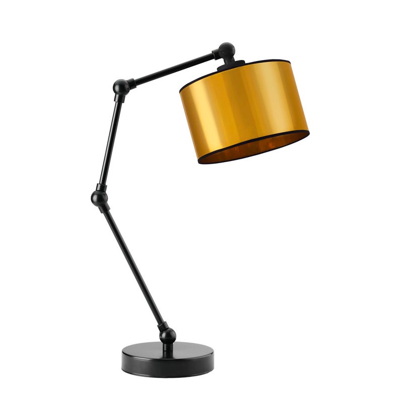 Lampka nocna przegubowa na biurko lampa biurkowa regulowana LED z abażurem walec SOUL