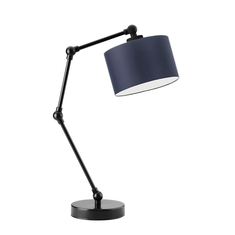 Lampka nocna przegubowa na biurko lampa biurkowa regulowana LED z abażurem walec SOUL