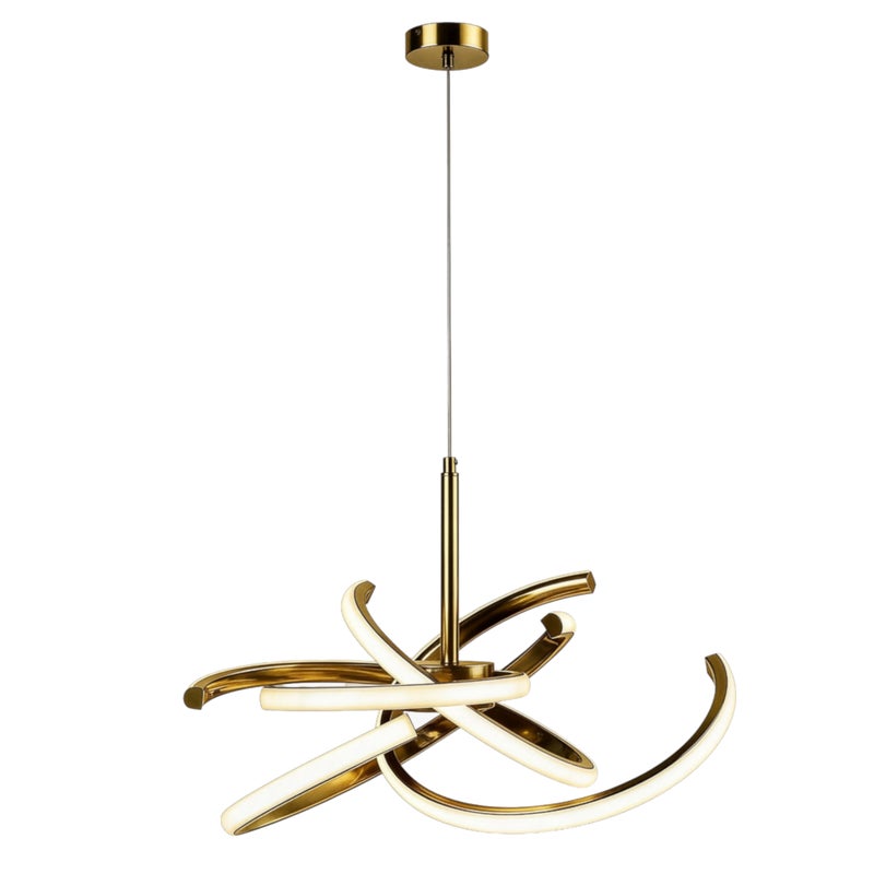 Lampa wisząca Spider LED 3300 lm 33W barwa od ciepłej do zimnej złota Light Prestige