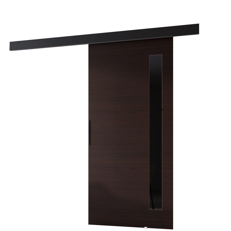 Drzwi przesuwne wewnętrzne PRIM G 106 cm wenge /czarny.