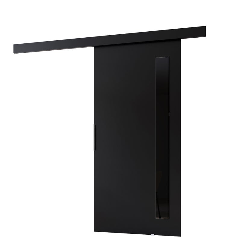 Drzwi przesuwne wewnętrzne PRIM G 76 cm czarny /czarny.
