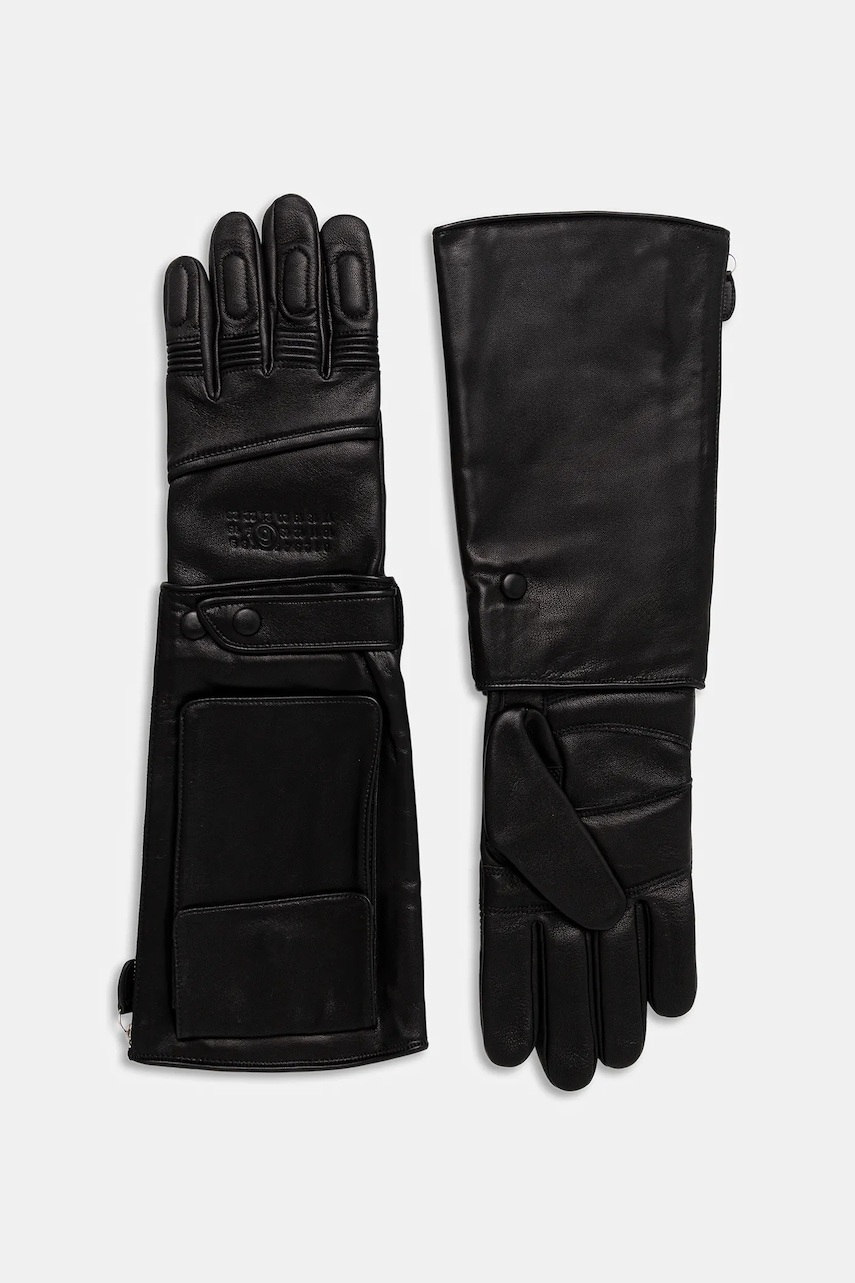 MM6 Maison Margiela x Agnelle rękawiczki skórzane