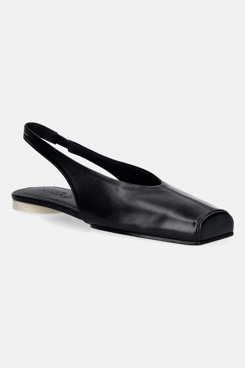 MM6 Maison Margiela baleriny skórzane