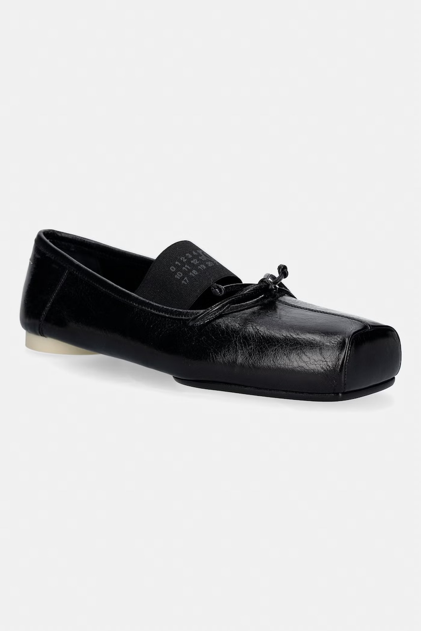 MM6 Maison Margiela baleriny skórzane
