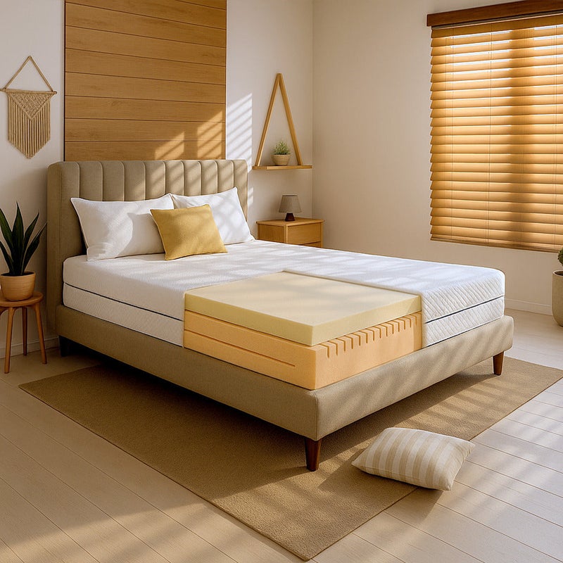 The White Stone Materac 160x200 cm z Hipoalergicznej Pianki Wysokość 18 cm Ortopedyczny i Hipoalergiczny