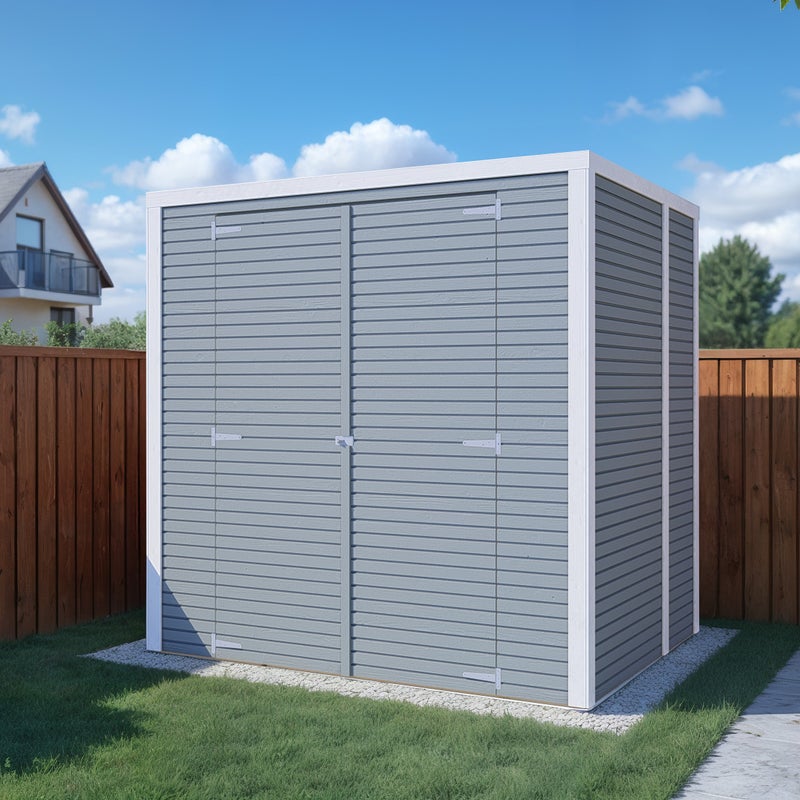 Domek ogrodowy BERTILO Box 2, grubość 18 mm, kolor szary