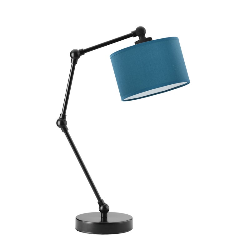 Lampka nocna przegubowa na biurko lampa biurkowa regulowana LED z abażurem walec SOUL