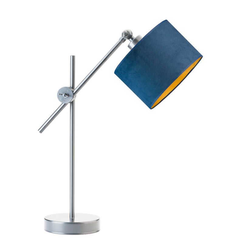 Lampka nocna przegubowa na biurko lampa biurkowa regulowana LED z abażurem walec MODERN