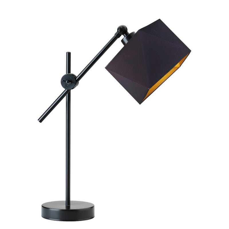 Lampka nocna przegubowa na biurko lampa biurkowa regulowana LED z abażurem diament MODERN