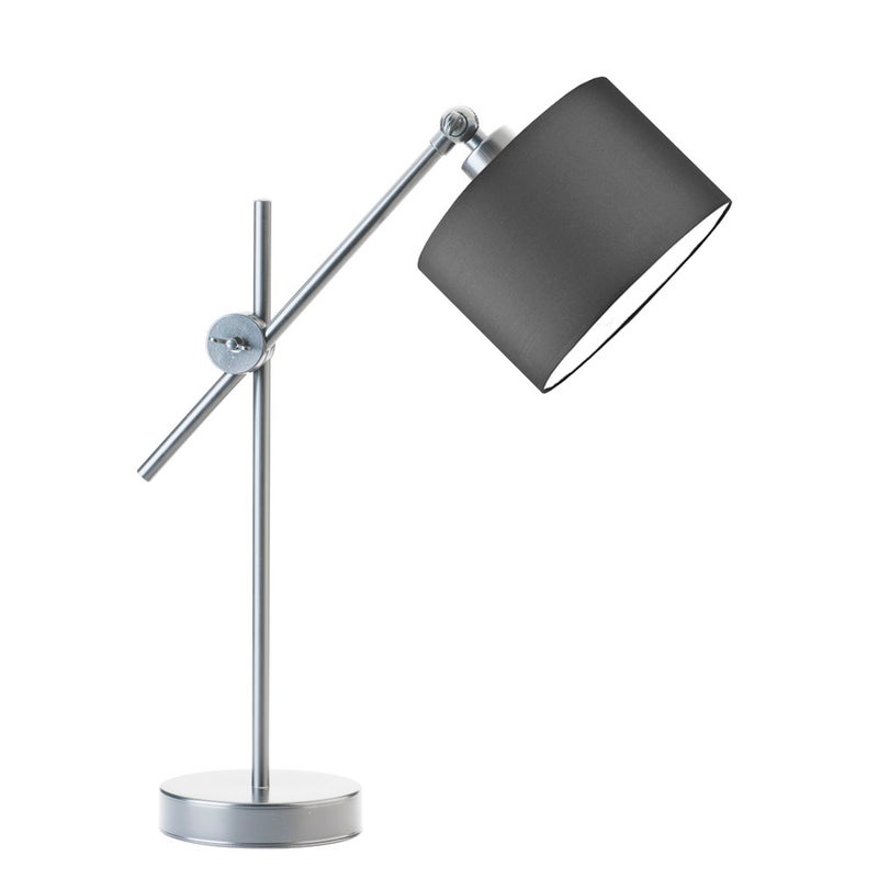 Lampka nocna przegubowa na biurko lampa biurkowa regulowana LED z abażurem walec MODERN