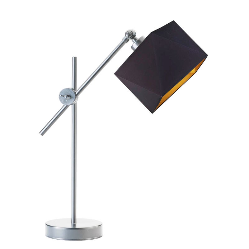 Lampka nocna przegubowa na biurko lampa biurkowa regulowana LED z abażurem diament MODERN