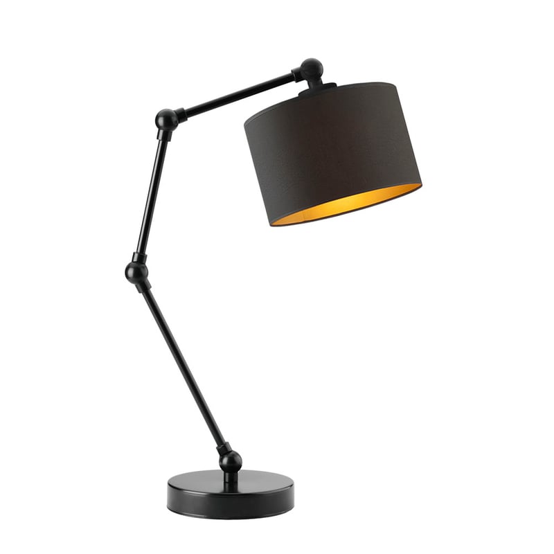 Lampka nocna przegubowa na biurko lampa biurkowa regulowana LED z abażurem walec SOUL