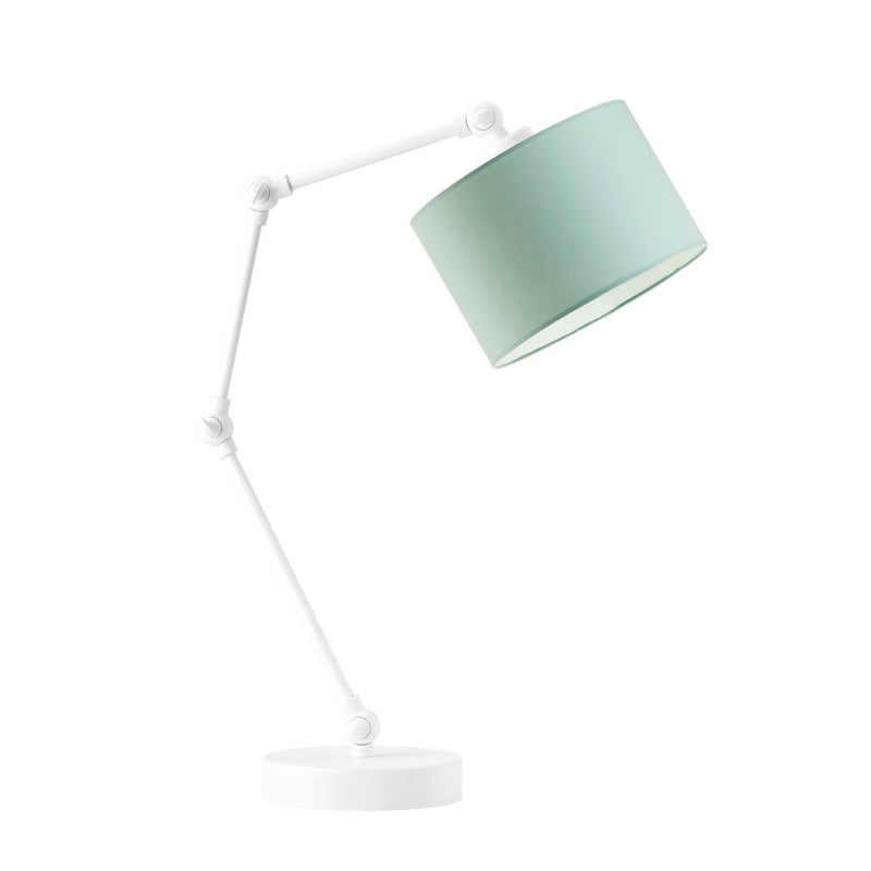 Lampka nocna przegubowa na biurko lampa biurkowa regulowana LED z abażurem walec SOUL