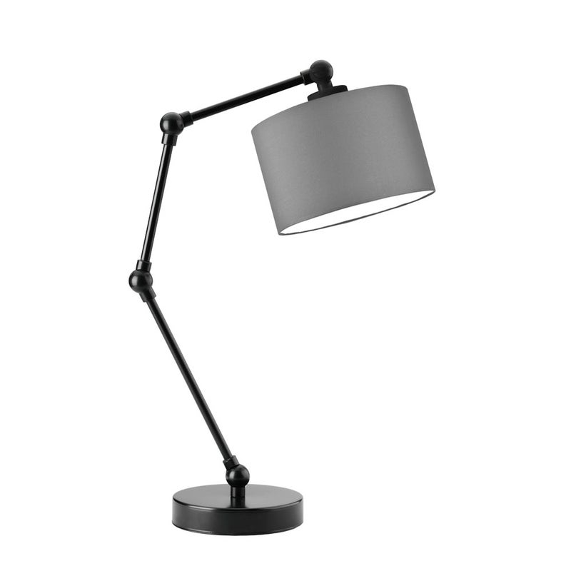Lampka nocna przegubowa na biurko lampa biurkowa regulowana LED z abażurem walec SOUL