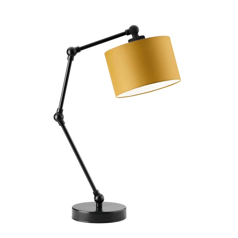 Lampka nocna przegubowa na biurko lampa biurkowa regulowana LED z abażurem walec SOUL