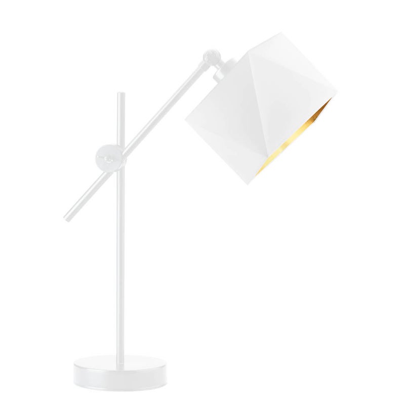 Lampka nocna przegubowa na biurko lampa biurkowa regulowana LED z abażurem diament MODERN