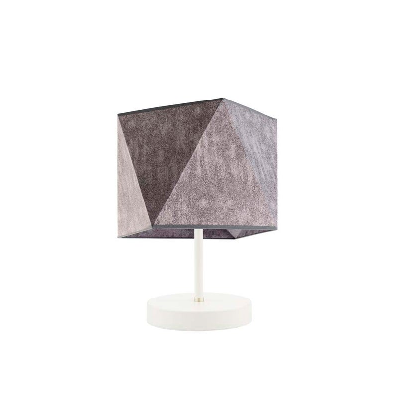 Lampka nocna na biurko lampa biurkowa LED z abażurem diament PICOLO