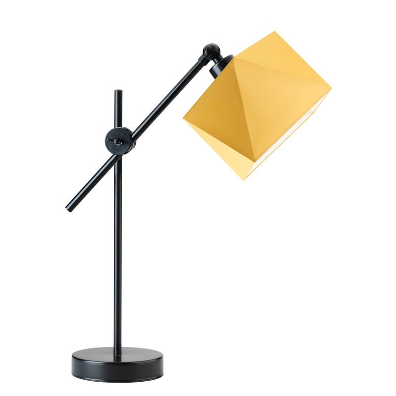 Lampka nocna przegubowa na biurko lampa biurkowa regulowana LED z abażurem diament MODERN