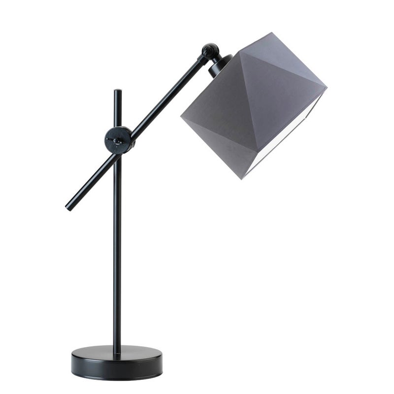 Lampka nocna przegubowa na biurko lampa biurkowa regulowana LED z abażurem diament MODERN