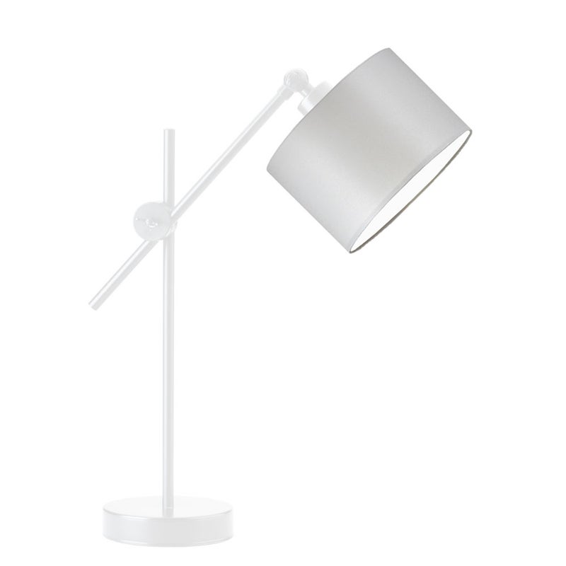Lampka nocna przegubowa na biurko lampa biurkowa regulowana LED z abażurem walec MODERN
